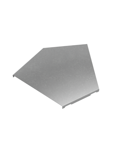 Крышка горизонтального угла 45 гр. 200 мм ПЛЮС HD КМ-Профиль (KGLplus45-200 HD) в Ногинске Аксессуары для лотков Pintop.ru