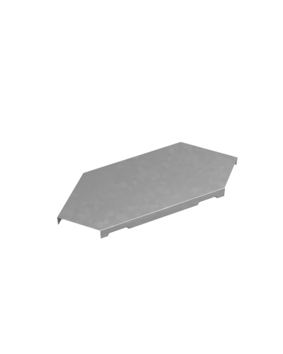 Крышка горизонтального угла 90 гр. 50 мм ПЛЮС INOX304 КМ-Профиль (KGLplus90-50 INOX304) в Ногинске Аксессуары для лотков Pintop.ru