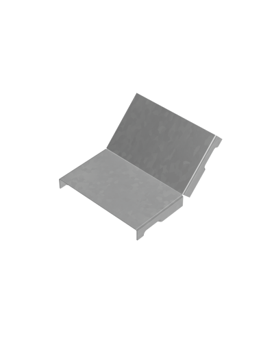 Крышка внутреннего вертикального угла 45 гр. 100 мм ПЛЮС INOX304 КМ-Профиль (KNLplus45-100 INOX304) в Ногинске Аксессуары для лотков Pintop.ru
