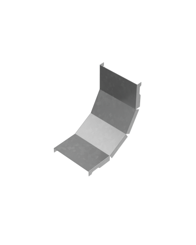 Крышка внутреннего вертикального угла 90 гр. 100 мм ПЛЮС INOX304 КМ-Профиль (KNLplus90-100 INOX304) в Ногинске Аксессуары для лотков Pintop.ru