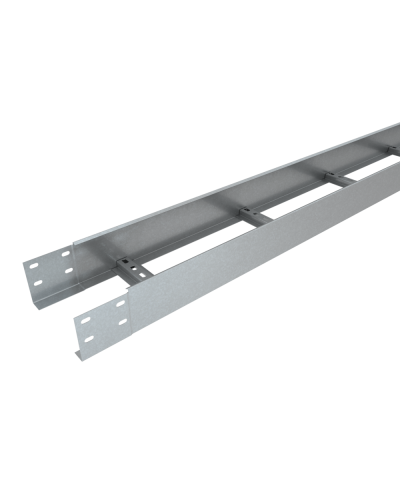 Лоток лестничный 100х200х1,2 L2000 мм Быстрый монтаж HD КМ-профиль (LLS100-200-1.2-2000 HD) в Ногинске Кабельные лотки Pintop.ru