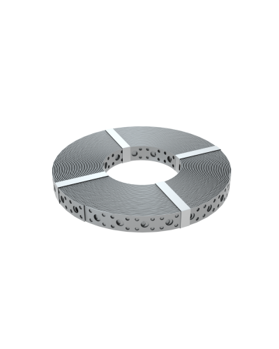 Перфорированная монтажная лента 20х0,7 мм (упак. 25 м) КМ-Профиль (PF0.7-20) в Ногинске Аксессуары для лотков Pintop.ru