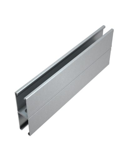 Страт-профиль двойной 41х72 L5500 мм s:1,5 HD КМ-профиль (2STP41-72-5500 HD) в Ногинске Аксессуары для лотков Pintop.ru