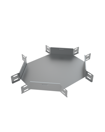 Х-разветвитель 50х200 мм КМ-Профиль (XD50-200) в Ногинске Аксессуары для лотков Pintop.ru