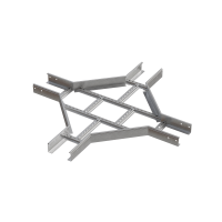 Х-разветвитель лестничный 80х100х1,2 мм INOX304 N КМ-Профиль (LXD80-100-1.2 INOX304 N)