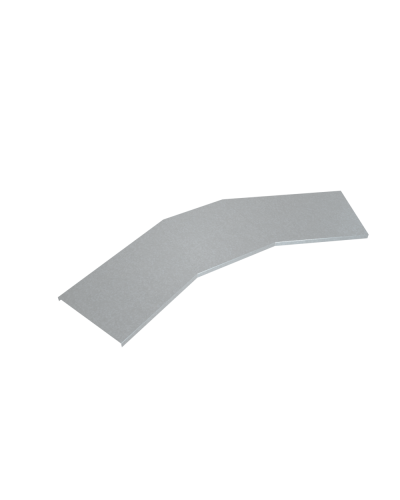 Крышка лестничного горизонтального угла 45 гр. 600 мм INOX304 КМ-Профиль (KLGL45-600 INOX304) в Ногинске Аксессуары для лотков Pintop.ru