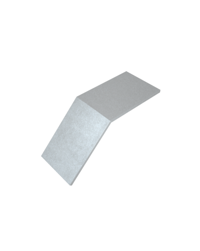 Крышка лестничного вертикального внешнего угла 45 гр. 700 мм HD85 КМ-профиль (KLVL45-700 HD85) в Ногинске Аксессуары для лотков Pintop.ru