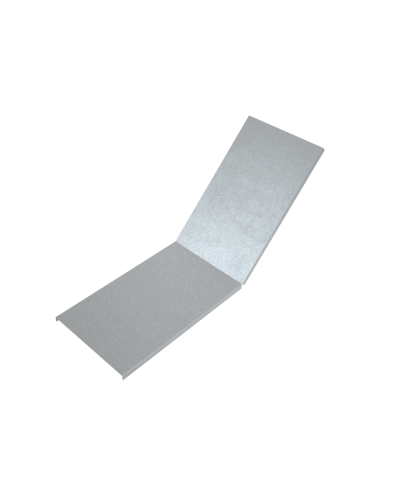 Крышка лестничного вертикального внутреннего угла 45 гр. 800 мм HD85 КМ-профиль (KLNL45-800 HD85) в Ногинске Аксессуары для лотков Pintop.ru