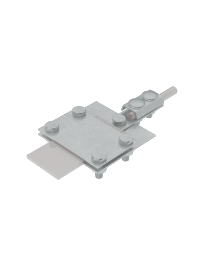 Универсальный контрольный соединитель полоса до 40 мм пруток Ø 5-8 мм HD КМ-Профиль (UKS-B40-D5-8 HD) в Ногинске Аксессуары для лотков Pintop.ru