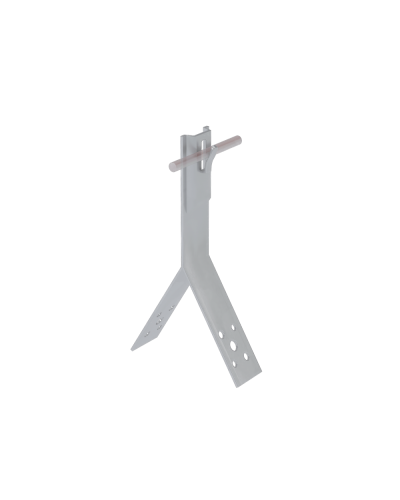 Коньковый держатель зажимной для прутка Ø 5-8 мм H80 мм КМ-Профиль (KDZ-H80-D5-8) в Ногинске Монтажные материалы Pintop.ru