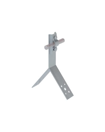 Коньковый держатель болтовой для прутка Ø 5-10 мм H80 мм КМ-Профиль (KDB-H80-D5-10) в Ногинске Монтажные материалы Pintop.ru