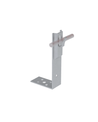 Угловой держатель зажимной для прутка Ø 5-8 мм H150 мм CU КМ-Профиль (UDZ-H150-D5-8 CU) в Ногинске Монтажные материалы Pintop.ru