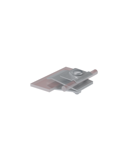 Фальцевый держатель H60 мм для прутка Ø 5-10 мм КМ-Профиль (FD-H60-D5-10) в Ногинске Монтажные материалы Pintop.ru