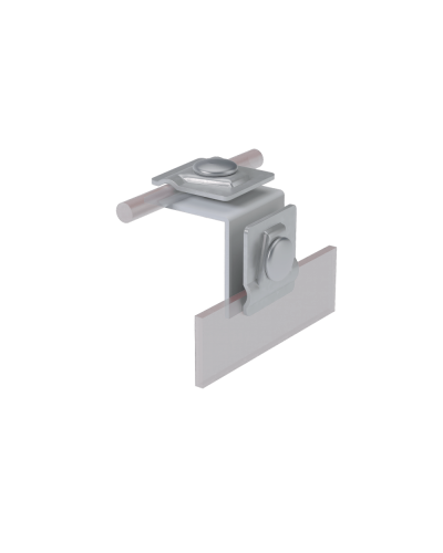 Фальцевый держатель H50 мм для прутка Ø 5-10 мм TD КМ-Профиль (FD-H50-D5-10 TD) в Ногинске Монтажные материалы Pintop.ru