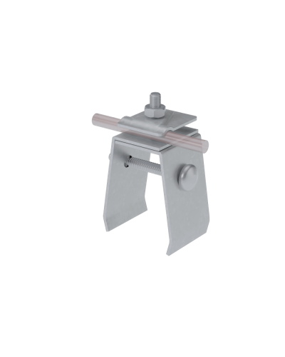 Универсальный фальцевый держатель H70 мм для прутка Ø 5-10 мм TD КМ-профиль (UFD-H70-D5-10 TD) в Ногинске Монтажные материалы Pintop.ru