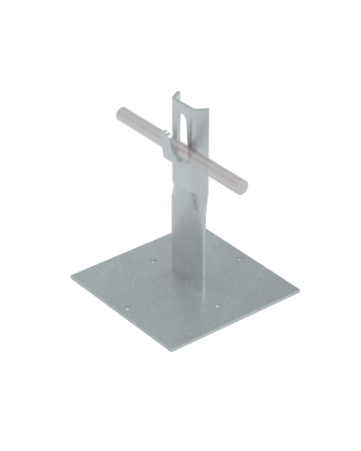 Приклееваемый держатель зажимной для прутка Ø 5-8 мм H150 мм TD КМ-Профиль (PDZ-H150-D5-8 TD) в Ногинске Монтажные материалы Pintop.ru