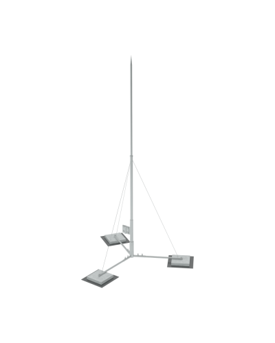 Вольностоящая молниеприемная мачта составная H11,1 м разборное основание HD КМ-Профиль (RTVMR-H11.1 HD) в Ногинске Монтажные материалы Pintop.ru