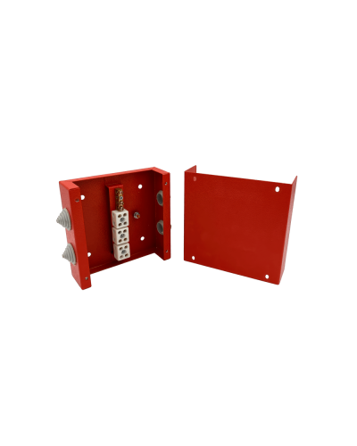 Коробка распределительная огнестойкая КРОПС, IP41, габаритные размеры 200х200х80 мм, для кабелей сечением до 2,5 мм2, 12 клемм КМ-Профиль (FRJB-KM-ST3-2.5-12-КРОПС-IP41) в Ногинске Распределительные коробки Pintop.ru