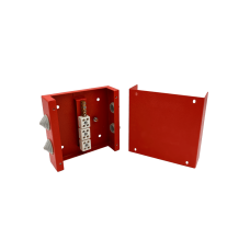 Коробка распределительная огнестойкая КРОПС, IP55, габаритные размеры 100х100х60 мм, для кабелей сечением до 4 мм2, 4 клеммы КМ-Профиль (FRJB-KM-ST4-4-04-КРОПС-IP55)