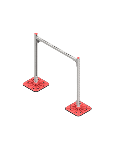 Опорная конструкция для горизонтальных прямоугольных воздуховодов и металлических лотков кабеленесущих систем TECHNORAPTOR FOOT 1000х1000 HD КМ-профиль (KM-TR-F-SSHRAD-1000-1000 HD) в Ногинске Системы видеонаблюдения Pintop.ru