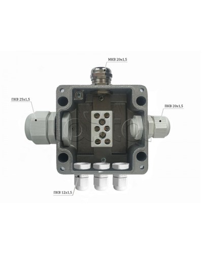 Металлическая коробка соединительная Магнито-контакт МКС 2ВК «МОРОЗ» с датчиком вскрытия корпуса (тампером), IP66/IP68 в Ногинске Распределительные коробки Pintop.ru