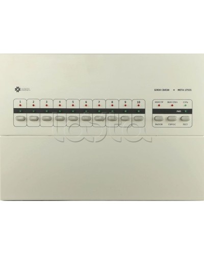 Блок связи на 10 каналов МЕТА 17555 в Ногинске Система оповещения и трансляции Мета Pintop.ru