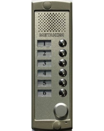 Блок вызова домофона Метаком MK6-K-RF в Ногинске Блоки вызова многоабонентные Pintop.ru