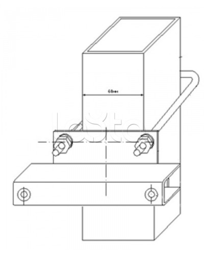Узел крепления блоков подключения и управления БД-НР, БМ-НР, БУПР извещателей Омега-микродизайн УЗК-КС 60 в Ногинске Кронштейны и планки для извещателей Pintop.ru