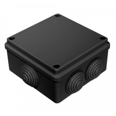 Коробка распределительная для о/п безгалогенная (HF) черная 100х100х50 (60шт/кор) Промрукав (40-0300-9005)