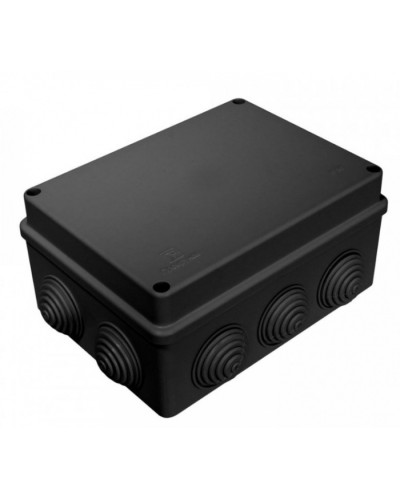 Коробка распределительная для о/п безгалогенная (HF) черная 150х110х70 (28шт/кор) Промрукав (40-0310-9005) в Ногинске Распределительные коробки Pintop.ru