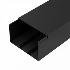 Кабель-канал черный 2-й замок в п/э 100х60 мм (8 м/уп) Промрукав (PR03.0222)