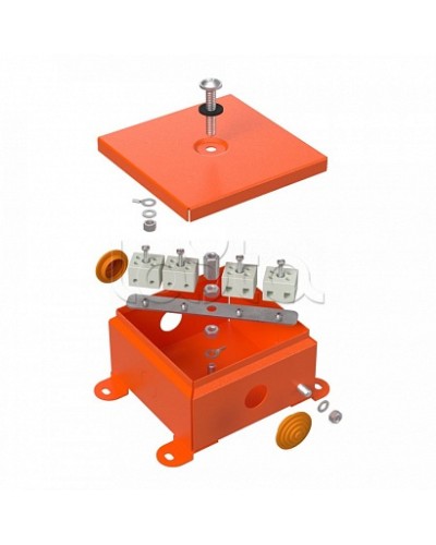 Коробка металлическая огнестойкая 70-0360-FR6.0-8 Е15-Е120 110х110х65 Промрукав (70-0360-FR6.0-8) в Ногинске Огнестойкие кабельные линии Pintop.ru