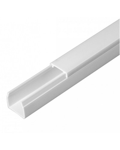 Кабель-канал белый 2-й замок в п/э 16х16 (84 м/уп) Промрукав (PR03.0048) в Ногинске Кабель-канал Pintop.ru