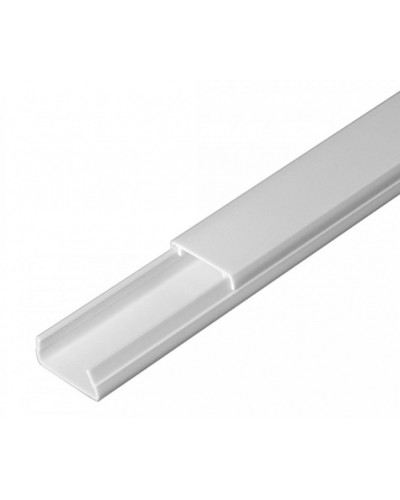 Кабель-канал белый 2-й замок в п/э 20х10 (96 м/уп) Промрукав (PR03.0049) в Ногинске Кабель-канал Pintop.ru