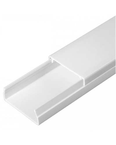 Кабель-канал белый 2-й замок в п/э 40х16 (30 м/уп) Промрукав (PR03.0052) в Ногинске Кабель-канал Pintop.ru