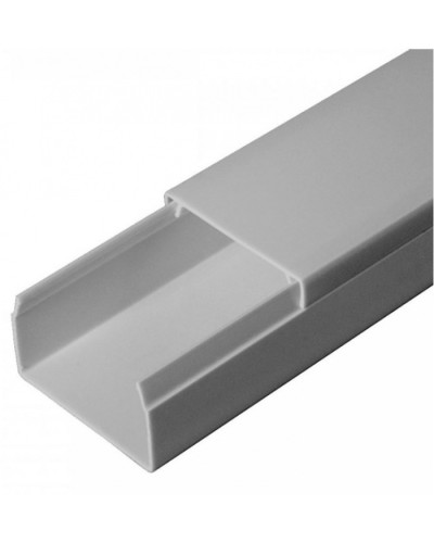 Кабель-канал серый RAL 7035 2-й замок в п/э 40х25 (30м/уп) Промрукав (PR03.0075) в Ногинске Кабель-канал Pintop.ru