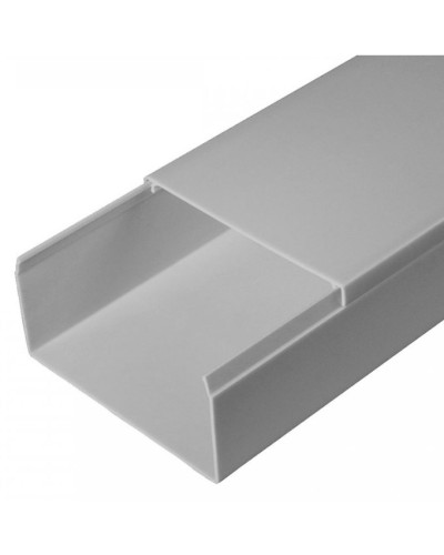 Кабель-канал серый RAL 7035 2-й замок в п/э 80х40 (30м/уп) Промрукав (PR03.0079) в Ногинске Кабель-канал Pintop.ru