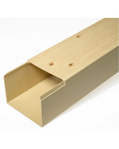 Кабель-канал сосна 2-й замок в п/э 80х60 (8 м/уп) Промрукав (PR03.0190) в Ногинске Кабель-канал Pintop.ru