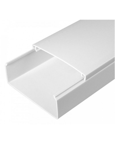 Кабель-канал белый 2-й замок в г/к 100х40 (24м/уп) Промрукав (PR.0510040) в Ногинске Кабель-канал Pintop.ru