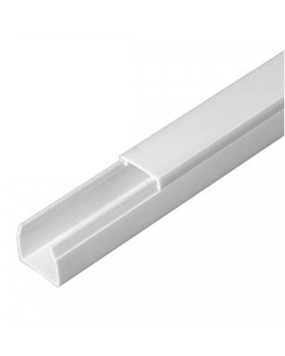 Кабель-канал белый 2-й замок в п/э 16х16 (120м/уп) Промрукав (PR.0616161) в Ногинске Кабель-канал Pintop.ru