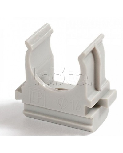 Крепеж-клипса для труб АБС-пластик в карт д16 (200шт/2000шт уп/кор) Промрукав (PR.0616) в Ногинске Держатели, клипсы, скобы Pintop.ru