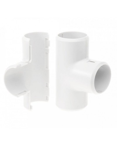 Тройник разборный белый д16 (70шт/700шт уп/кор) Промрукав (PR.07316б) в Ногинске Повороты, муфты, тройники Pintop.ru