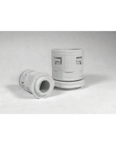 Муфта вводная для гофрированных труб серая ВМ-ГТ-20 Промрукав (PR08.3269) в Ногинске Повороты, муфты, тройники Pintop.ru