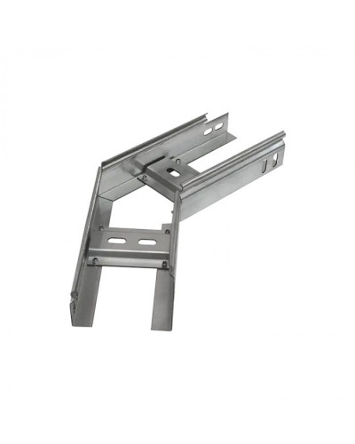 Угол горизонтальный 45 градусов лестничный 400х200 (1,2 мм) Промрукав (PR08.5265) в Ногинске Аксессуары для лотков Pintop.ru