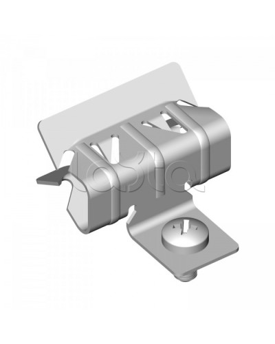 Зажим балочный 2-7 мм с отгибом и винтом М6х9 Промрукав (PR08.5818) в Ногинске Аксессуары для лотков Pintop.ru