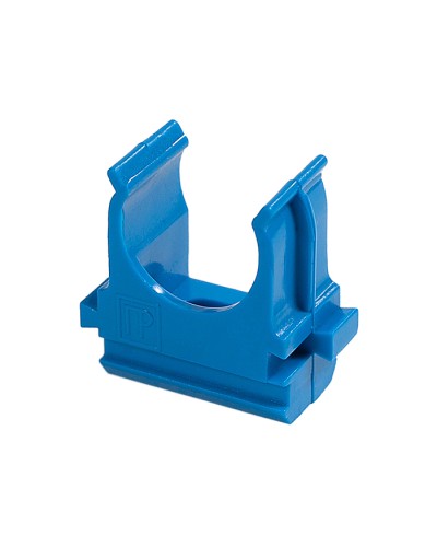 Крепёж-клипса для труб АБС-пластик синяя д25 в малой упаковке (10шт/500шт уп/кор) Промрукав (PR13.0062) в Ногинске Держатели, клипсы, скобы Pintop.ru