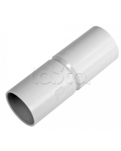 Патрубок-муфта д16 безгалогенная (HF) атмосферостойкая серая (100шт/1200шт уп/кор) Промрукав (PR13.0350) в Ногинске Повороты, муфты, тройники Pintop.ru