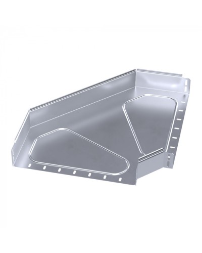 Угол горизонтальный 90 градусов Стандарт INOX (AISI 316) 400х80 Промрукав (PR16.3537) в Ногинске Аксессуары для лотков Pintop.ru