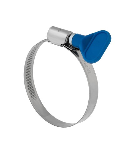 Хомут червячный 32-50/9-0,7мм, с ключом, нержавеющая сталь W2, (50 шт/уп) REXANT 07-0732-1 в Ногинске Стяжки-хомуты Pintop.ru