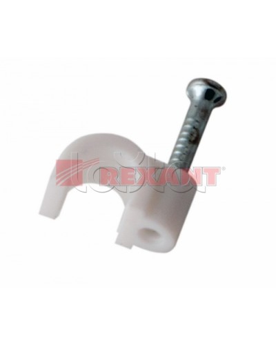 Крепеж кабеля круглый 4мм (50шт/уп) REXANT 07-4004 в Ногинске Держатели, клипсы, скобы Pintop.ru